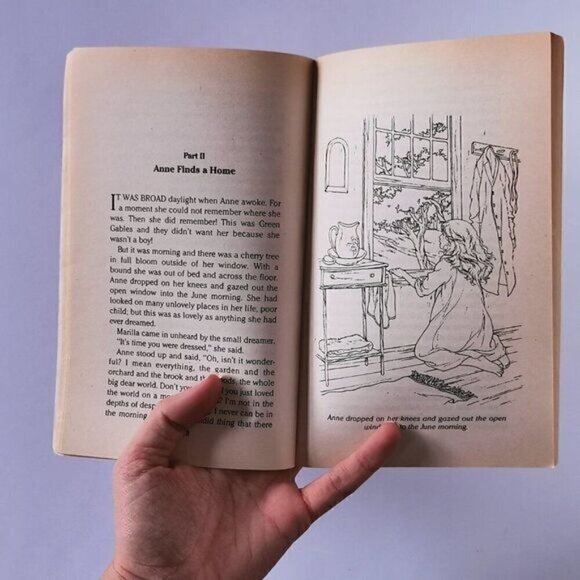 1994 Anne of Green Gables Paperback Illustrated Childrens Classic Book Lucy Maud - Picture 7 of 9